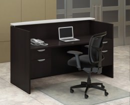 Reception Desk with Drawers - PL Laminate