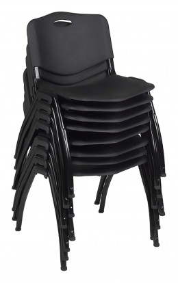 Stackable Office Chairs - Set of 8