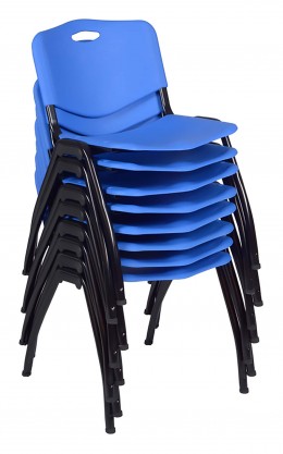 Stackable Office Chairs - Set of 8