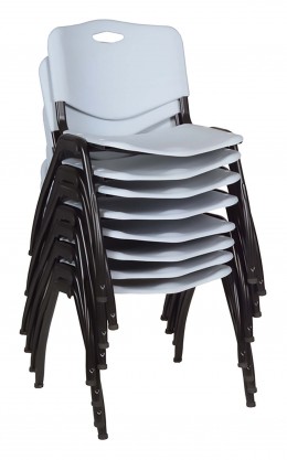 Stackable Office Chairs - Set of 8