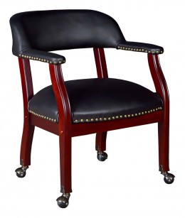 Traditional Guest Chair with Wheels