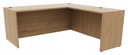 2 Person Curved Reception Desk with Glass Transaction Counter