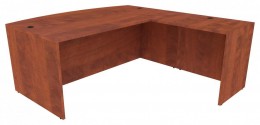 Bow Front L Shaped Desk Shell