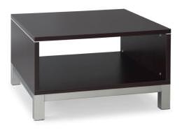 Square Coffee Table with Silver Base - PL Laminate