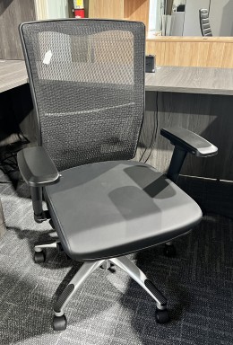 Black Mesh Back Task Chair with Lumbar Support
