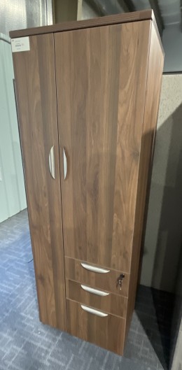 Walnut Wardrobe Storage Cabinet
