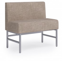 Upholstered Bench with Back