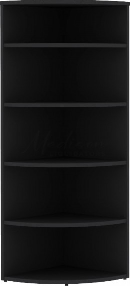 Curved Corner Bookcase