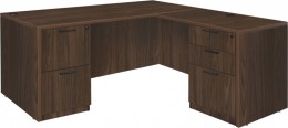 L Shaped Desk with Drawers