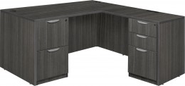 L Shaped Desk with Drawers