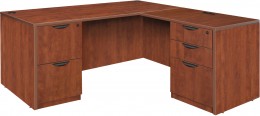L Shaped Desk with Drawers