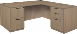 L Shaped Desk with Drawers