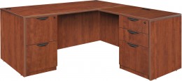 L Shaped Desk with Drawers