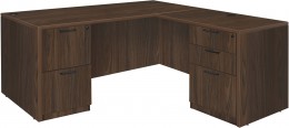 L Shaped Desk with Drawers