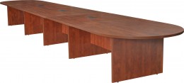 Rectangular Conference Table with Knife Edge Top