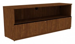 Credenza with Drawers and Open Storage