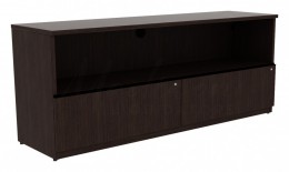 Credenza with Drawers and Open Storage