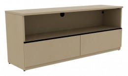 Credenza with Drawers and Open Storage