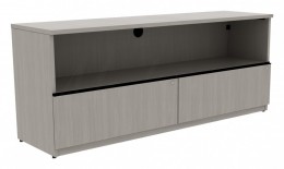 Credenza with Drawers and Open Storage