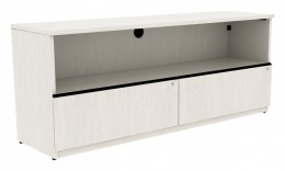Credenza with Drawers and Open Storage