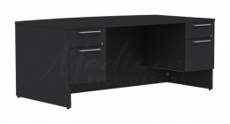 Bow Front Desk with Drawers
