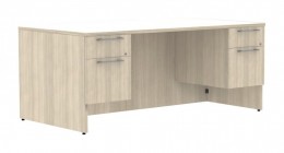 Bow Front Executive Desk with Storage