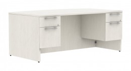 Bow Front Desk with Drawers