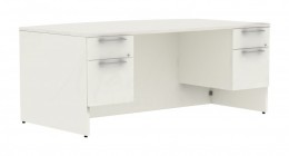 Bow Front Desk with Drawers
