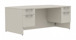 Bow Front Desk with Drawers