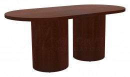 Racetrack Conference Table with Drum Base