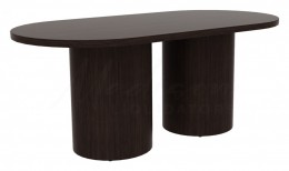 Racetrack Conference Table with Drum Base
