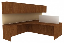 Two Person Desk with Storage