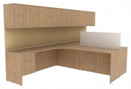 Two Person Desk with Storage