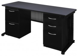 4 Person Desk with Drawers