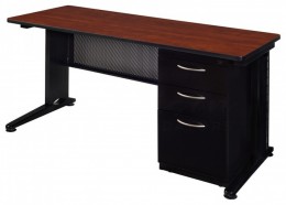 L Shaped Reception Desk with Drawers