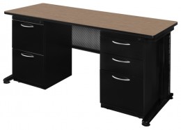 L Shaped Desk with Drawers