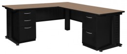 L Shaped Desk with Drawers