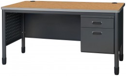 Rectangular Teachers Desk with Drawers