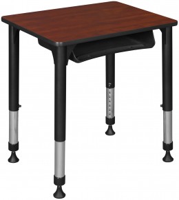 Height Adjustable Classroom Desk with Storage