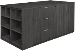 2 Storage Cabinet with 2 Lateral File and Bookcase