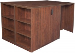 Stand Up Desk with Storage Cabinets