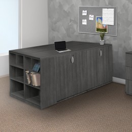 Storage Cabinet Quad with Bookcase