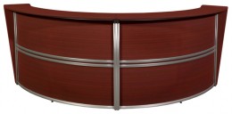 2 Person Curved Reception Desk