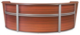 3 Person Curved Reception Desk