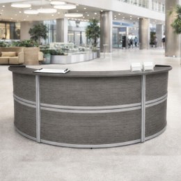3 Person Curved Reception Desk