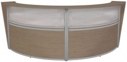 2 Person Curved Reception Desk