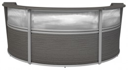 3 Person Curved Reception Desk