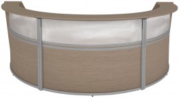 3 Person Curved Reception Desk