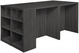 2 Person Standing Desk with Storage