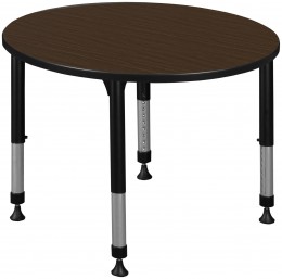 Adjustable Height Round Student Table